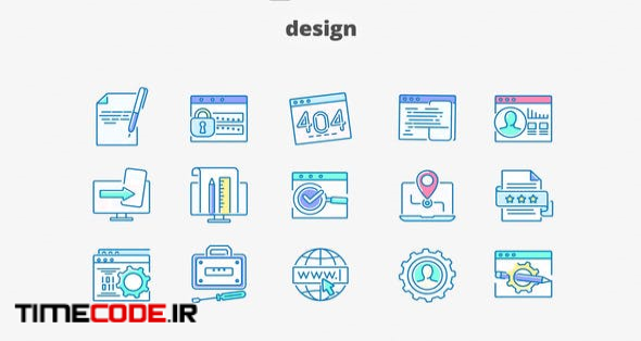  Design - Filled Outline Animated Icons 