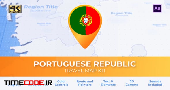  Portugal Map - Portuguese Republic Travel Map 