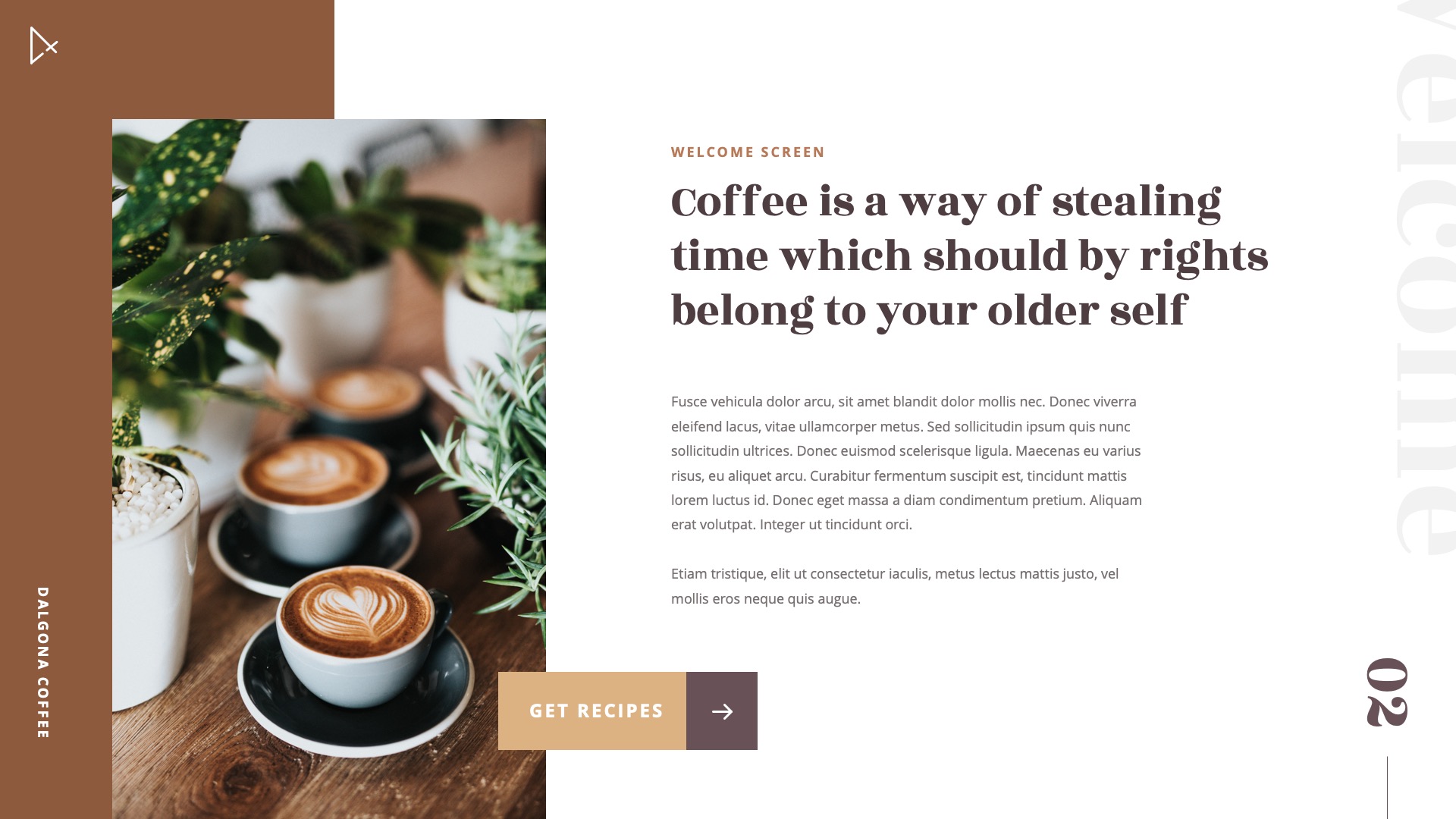 DALGONA - Coffee Shop & Cafe Powerpoint Template