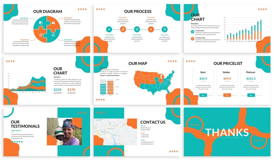 دانلود قالب پاورپوینت خیریه Helper Charity Powerpoint Template تایم کد