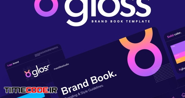 GLOSS - Dark Branding & Style Guidelines Powerpoint Template