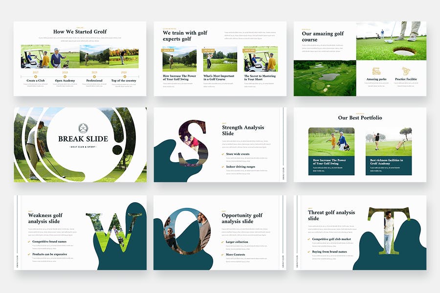 GROLF - Golf Club & Sport Powerpoint Template