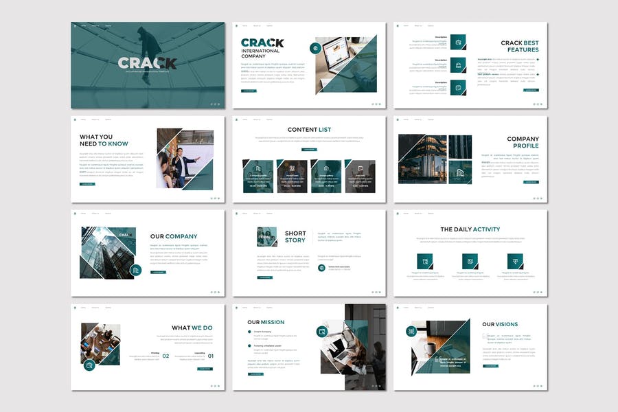 Crack - Business Powerpoint Template