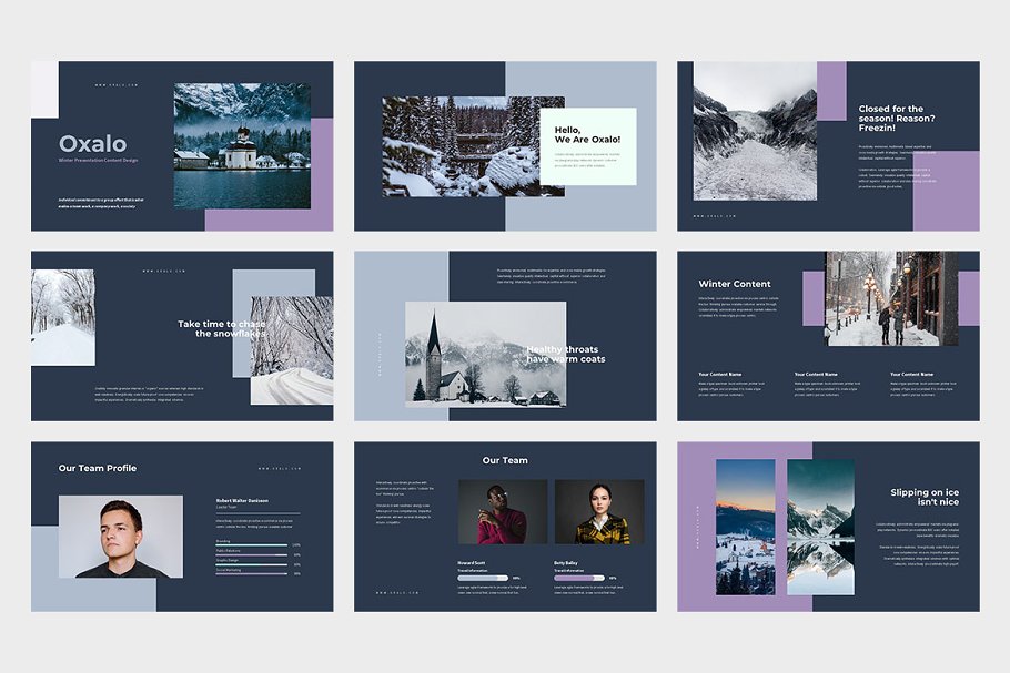 Oxalo : Winter Theme Powerpoint | Creative PowerPoint Templates