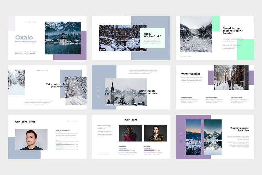 Oxalo : Winter Theme Powerpoint | Creative PowerPoint Templates