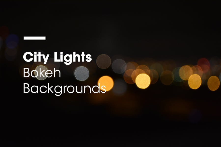 City Lights | Bokeh Backgrounds | Vol. 01