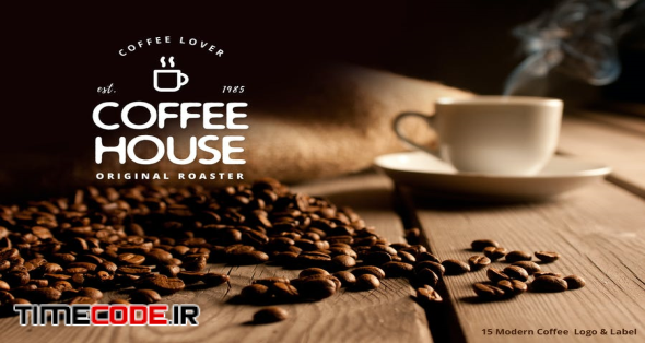 15 Modern Coffee Logo & Label