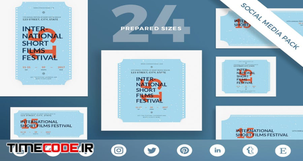 Film Festival Social Media Pack Template