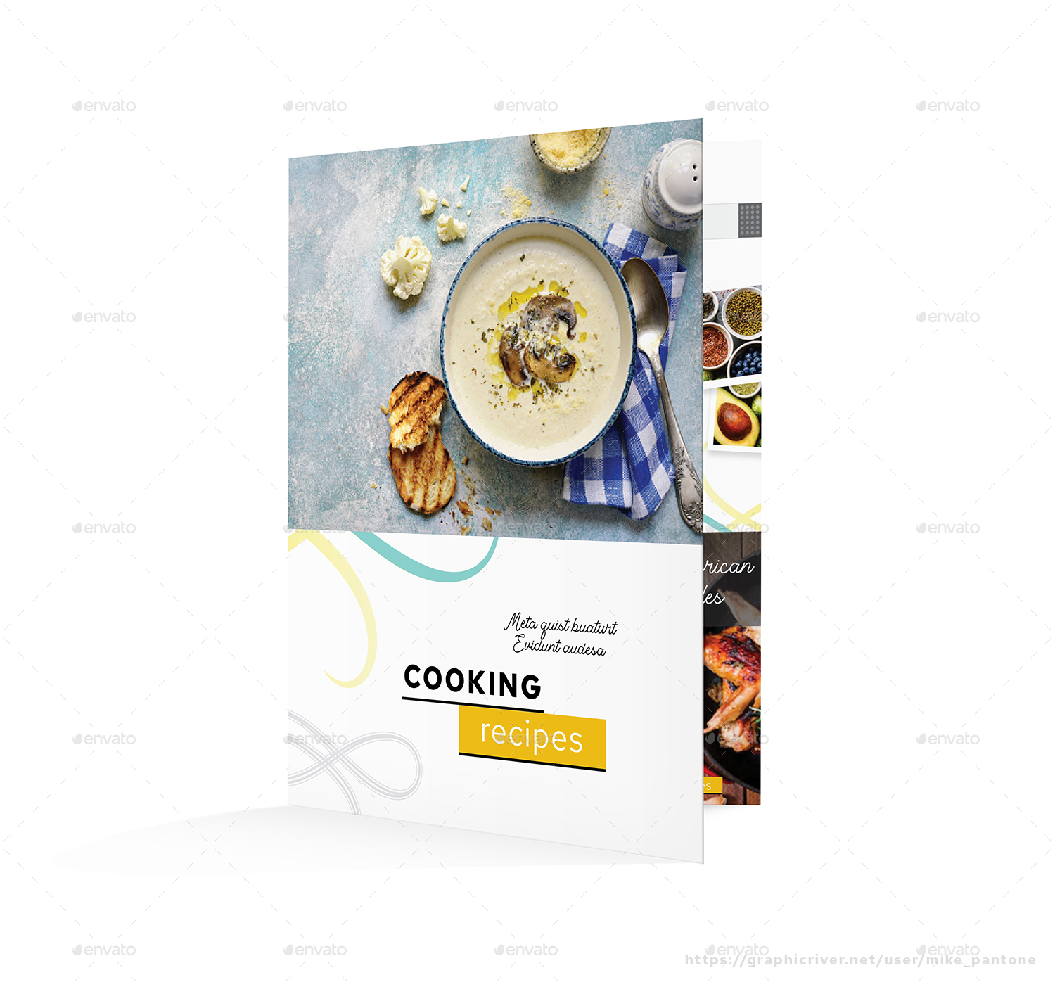 Cooking Recipe Bifold Brochure