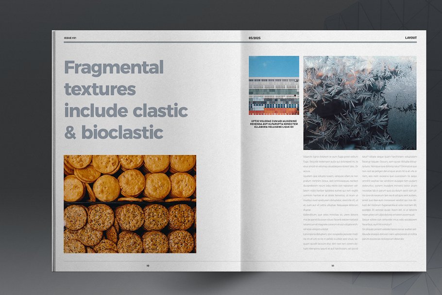 Textures Magazine Template | Creative InDesign Templates