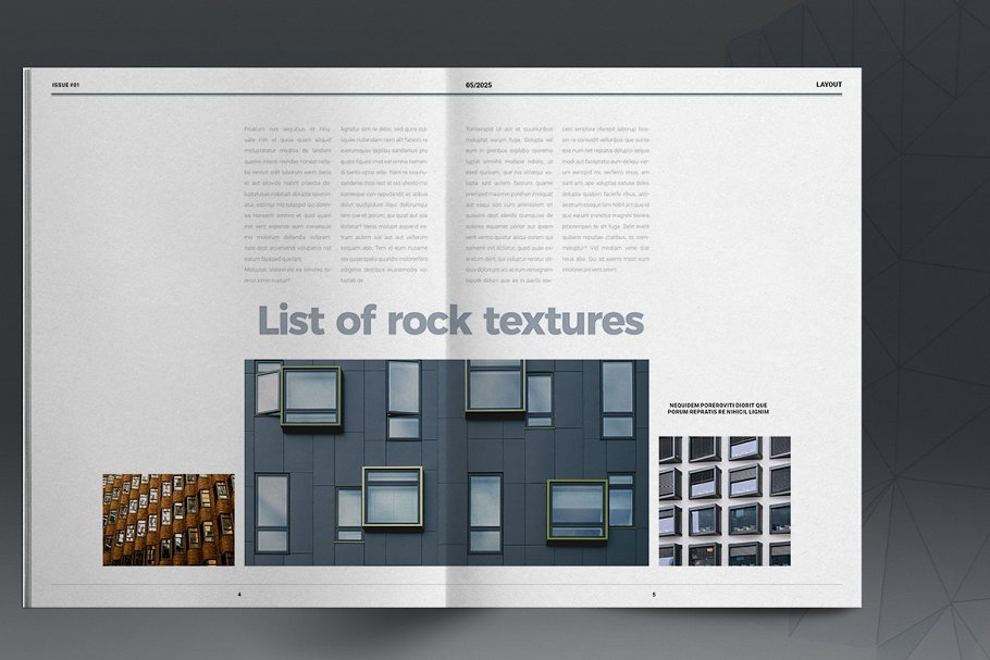 Textures Magazine Template | Creative InDesign Templates