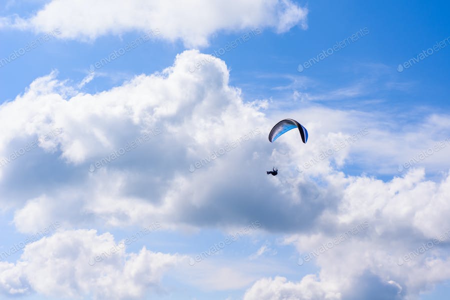 Skydiver In The Clear Sky