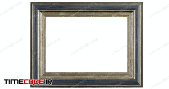 Beautiful Wooden Frame For Pictures And Photos. Isolated In A White Background.