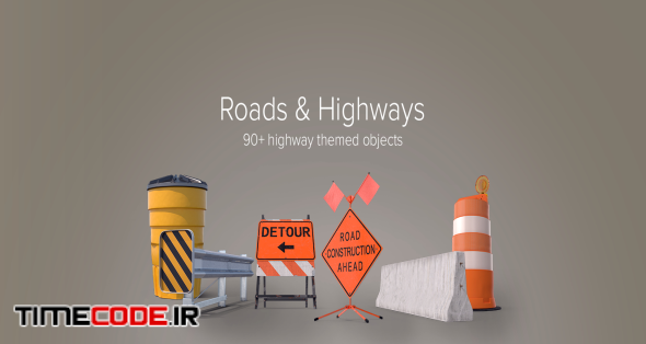  Roads & Highways Collection PNG & PSD Images 