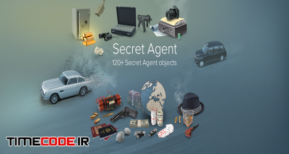 Secret Agent Collection PNG & PSD Images 