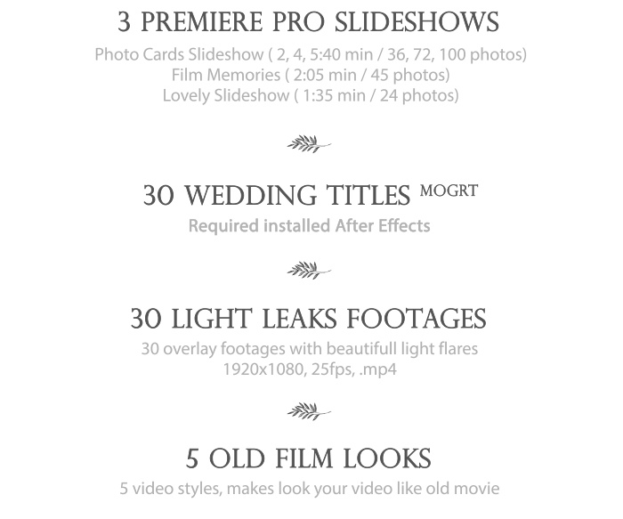  Wedding Essentials Pack for Premiere Pro 