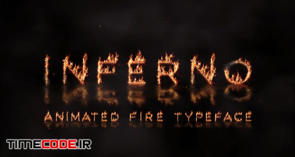  Inferno - Animated Fire Typeface 