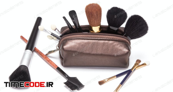 Makeup Case With Make-up Brushes And Applicators