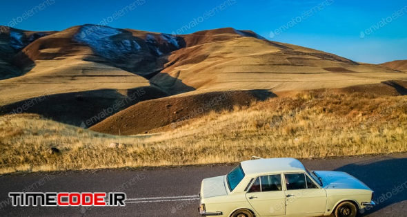 Driving Through The Beautiful Alamut Mountains In Iran