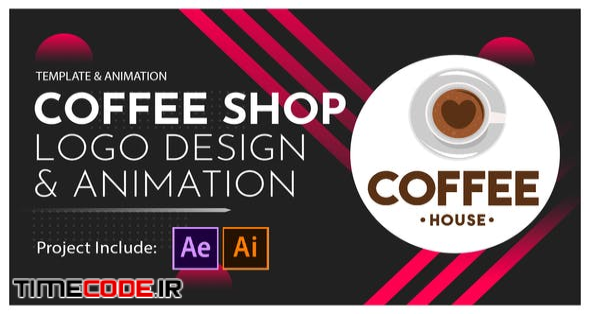 Coffee Shop Logo Design and Animation 