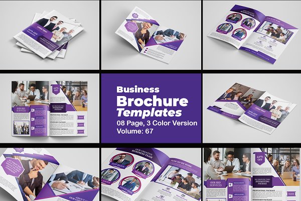 Corporate Business Brochure Template | Creative Illustrator Templates