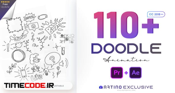  110 Animated Doodles Pack 