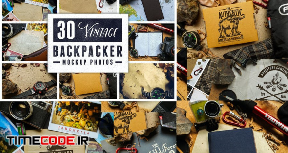 30 Vintage Backpacker Mockup Photos