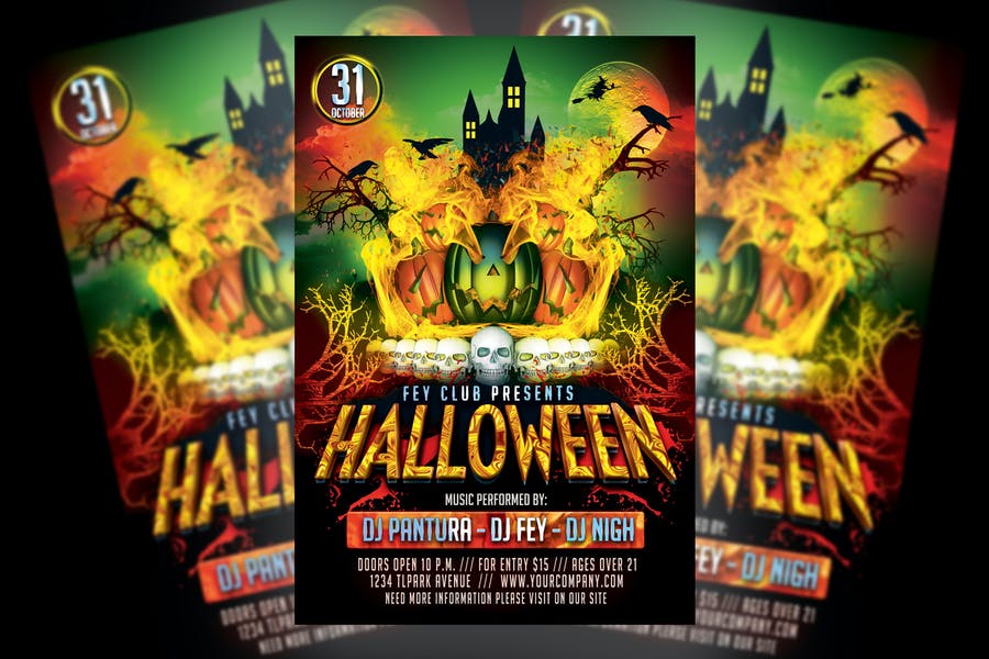 Halloween Event Party Flyer