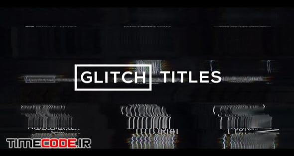  Glitch Modern Titles & Lower Thirds 