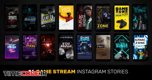  16 Game Stream Instagram Stories 