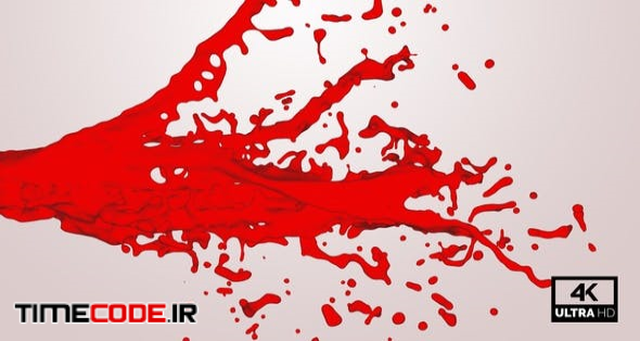  Splash Of Red Paint Stream 