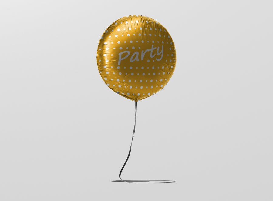 Round Balloon Mockup