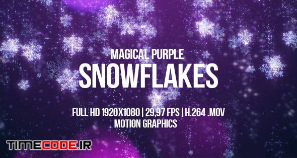  Magical Purple Snowflakes 