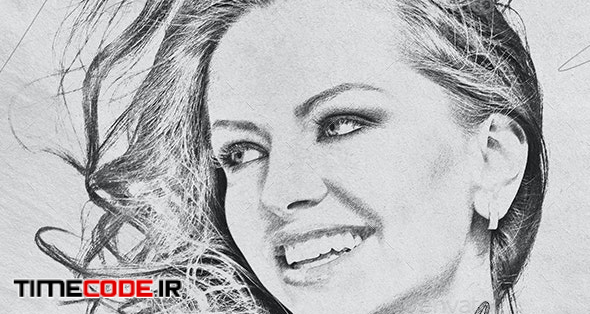 Pencil Drawing Photoshop Template