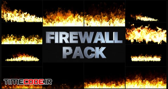  Fire Walls Pack | Premiere Pro MOGRT 