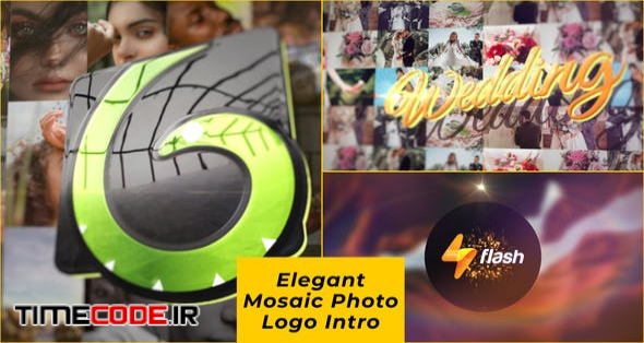  Elegant Mosaic Photo Logo Intro 