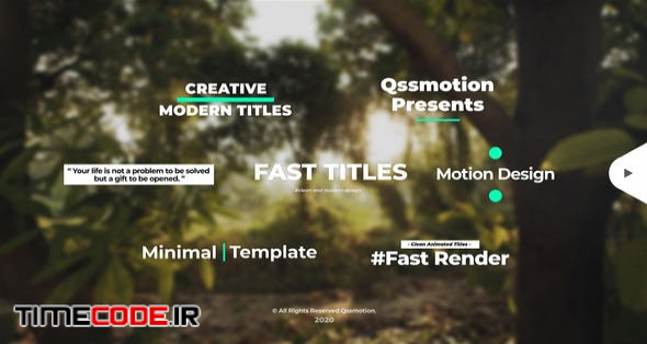  Creative and Clean Titles Package 