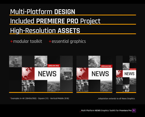  Multi-Platform NEWS Graphics ToolKit for Premiere Pro 