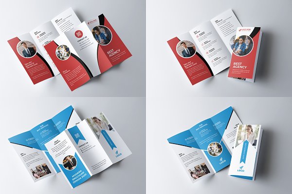 Corporate Trifold Brochure Bundle | Creative Photoshop Templates