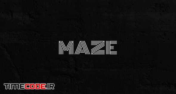  Maze - Animated Typeface 