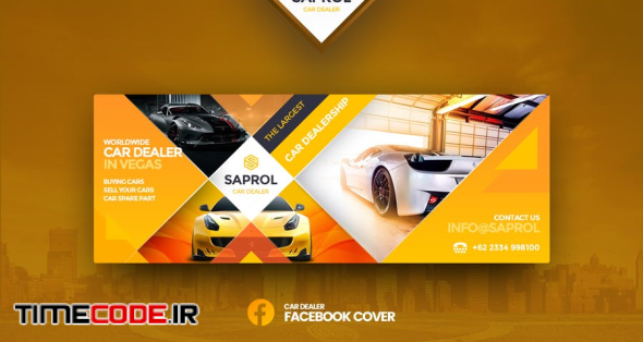 Saprol Car Dealer Facebook Cover Template