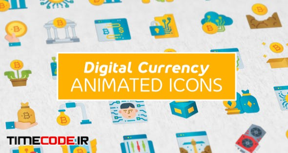 Digital Currency Modern Flat Animated Icons