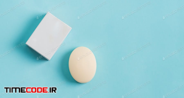 Soap Wrap Box Mock-up Package And Bar Soap Isolated On Blue Background