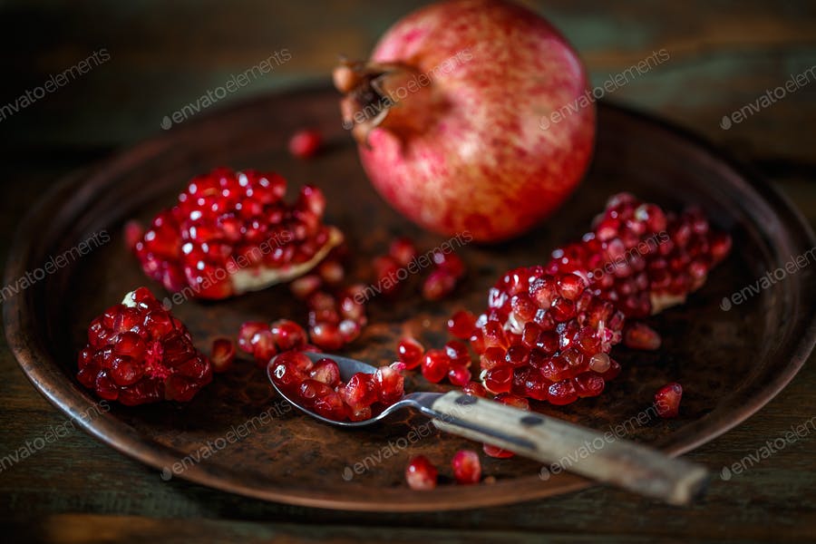 Ripe Pomegranate Fruit