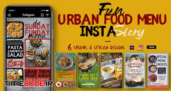 Fun Urban Food Menu Instagram Stories 