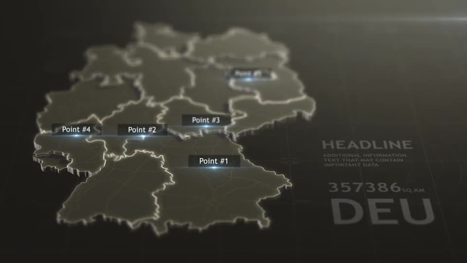  3D Germany Map 