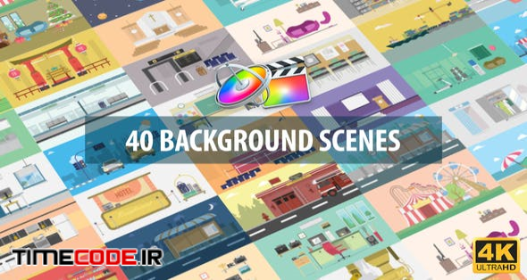 40 Mix Background Scenes | Apple Motion & FCPX
