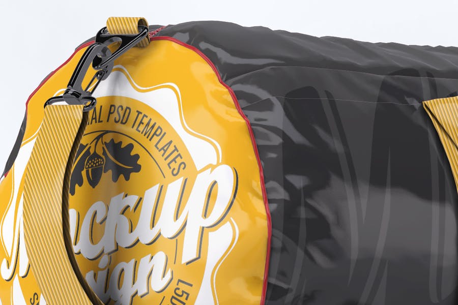 Download دانلود موکاپ ساک ورزشی Barrel Sport Duffel Bag Mock-Up ...