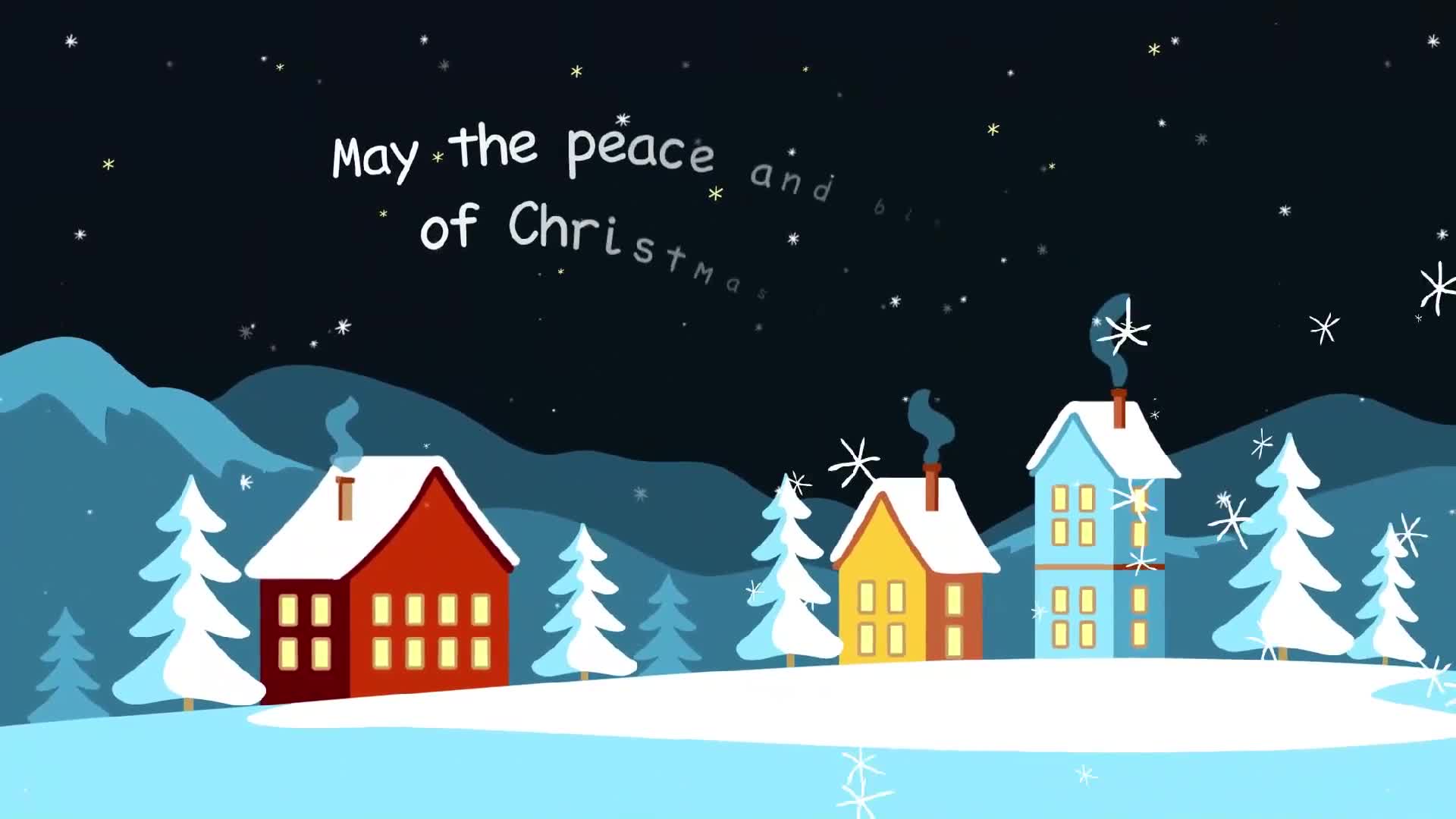  Christmas Snow Greetings | After Effects 