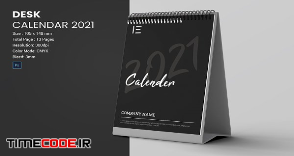 Desk Calendar 2021 | Creative Photoshop Templates